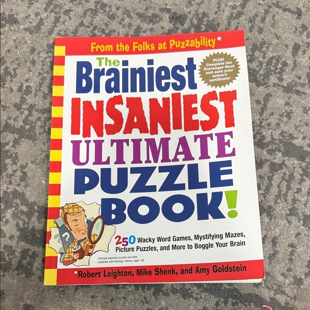 The Brainiest Insaniest Ultimate Puzzle Book